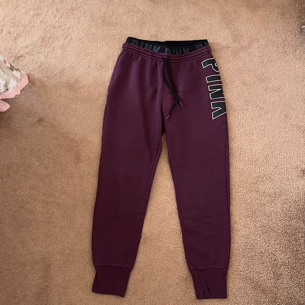 Womens Victoria’s Secret Pink Banded Joggers